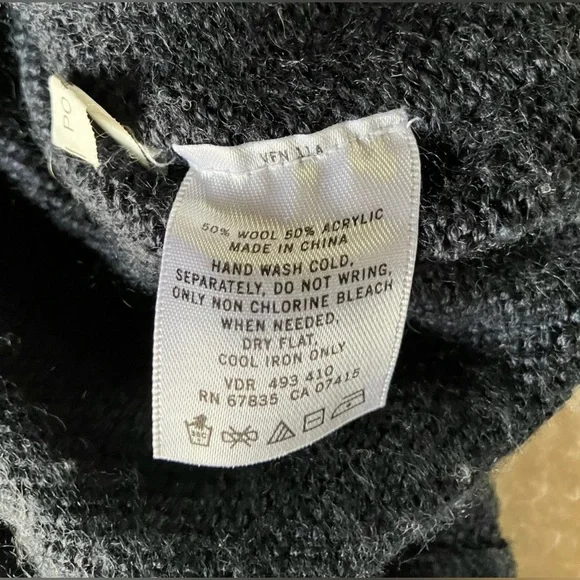 Nautica Navy Zip-Up Sweater with Cream '1999' Patch - Picture 8 of 8